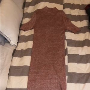 pink bodycon, midi dress